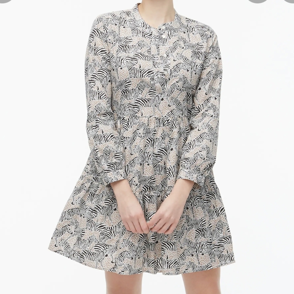 J. Crew Factory Zebra Dress